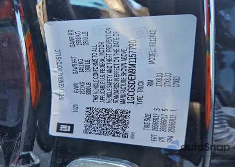 2021 Chevrolet Colorado Z71 z USA, uszkodzony, nr VIN 1GCGSDEN9M1157790